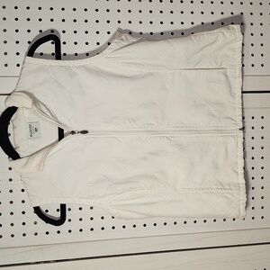 Columbia size PM White Vest Full Zip Lightweight